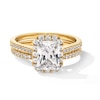 Thumbnail Image 1 of 2 CT. T.W. Radiant-Cut Certified Lab-Grown Diamond Bridal Set in 14K Gold (F/VS2)