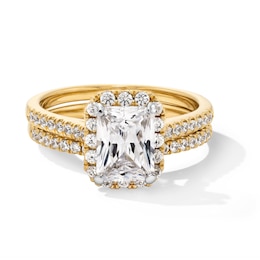 2 CT. T.W. Radiant-Cut Certified Lab-Grown Diamond Bridal Set in 14K Gold (F/VS2)