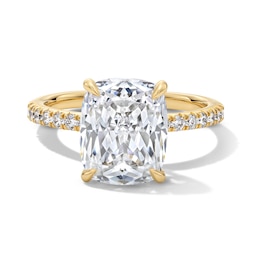 5-1/3 CT. T.W. Cushion-Cut Certified Lab-Grown Diamond Engagement Ring in 14K Gold (F/VS2)