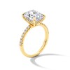 Thumbnail Image 3 of 5-1/3 CT. T.W. Cushion-Cut Certified Lab-Grown Diamond Engagement Ring in 14K Gold (F/VS2)