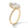 Thumbnail Image 3 of 3-1/2 CT. T.W. Pear-Shaped Certified Lab-Grown Diamond Frame Engagement Ring in 14K Gold (F/VS2)
