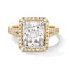 Thumbnail Image 1 of 4-1/2 CT. T.W. Radiant-Cut Certified Lab-Grown Diamond Frame Split Shank Engagement Ring in 14K Gold (F/VS2)