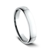 Thumbnail Image 2 of 4.5mm Comfort-Fit Euro Engravable Wedding Band in 10K White Gold (1-2 Lines)