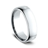 Thumbnail Image 2 of 6.5mm Comfort-Fit Euro Engravable Wedding Band in 10K White Gold (1-2 Lines)