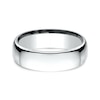 Thumbnail Image 3 of 6.5mm Comfort-Fit Euro Engravable Wedding Band in 10K White Gold (1-2 Lines)