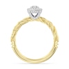 Thumbnail Image 3 of Enchanted Disney Rapunzel 7/8 CT. T.W. Marquise-Cut Diamond Frame Engagement Ring in 14K Gold