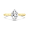Thumbnail Image 4 of Enchanted Disney Rapunzel 7/8 CT. T.W. Marquise-Cut Diamond Frame Engagement Ring in 14K Gold