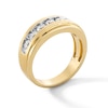 Thumbnail Image 3 of 1 CT. T.W. Diamond Seven Stone Stepped Edge Band in 10K Gold