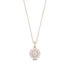 Thumbnail Image 1 of Enchanted Star Aurora 1/2 CT. T.W. Certified Lab-Grown Diamond Pendant in Two-Tone Sterling Silver (F/SI2) - 19"
