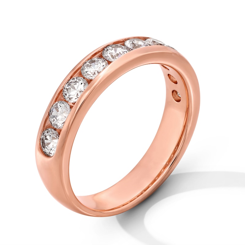Main Image 3 of 1-1/2 CT. T.W. Certified Lab-Grown Diamond Channel-Set Band in 10K Rose Gold (F/VS2)
