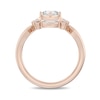 Thumbnail Image 3 of Enchanted Star Aurora 1/2 CT. T.W. Certified Lab-Grown Diamond Ring in Sterling Silver and 14K Rose Gold Plate (F/SI2)
