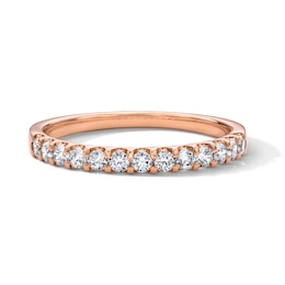 1/2 CT. T.W. Diamond Anniversary Band in 14K Rose Gold