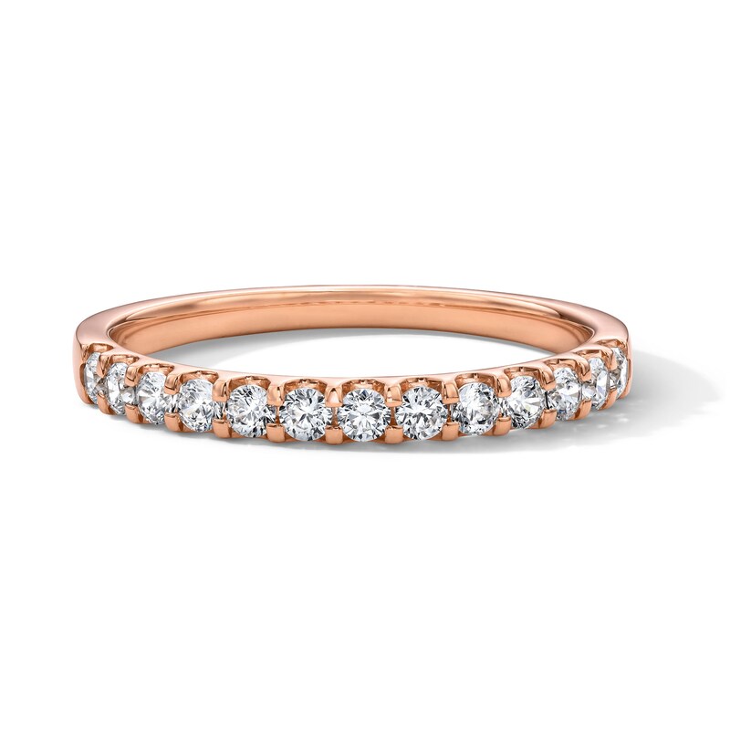 Main Image 1 of 1/2 CT. T.W. Diamond Anniversary Band in 14K Rose Gold