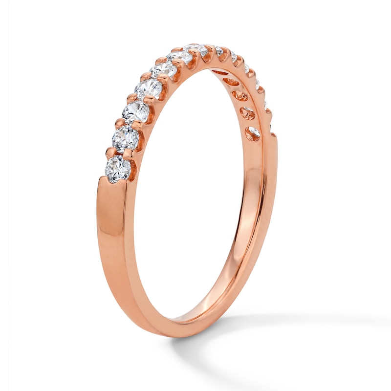 Main Image 5 of 1/2 CT. T.W. Diamond Anniversary Band in 14K Rose Gold