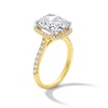Thumbnail Image 3 of 4-1/2 CT. T.W. Elongated Cushion-Cut Certified Lab-Grown Diamond Frame Engagement Ring in 14K Gold (F/VS2)