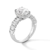 Thumbnail Image 3 of 3-1/4 CT. T.W. Oval Certified Lab-Grown Diamond Frame Engagement Ring in 14K White Gold (F/VS2)