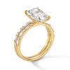 Thumbnail Image 3 of 3-1/2 CT. T.W. Radiant-Cut Certified Lab-Grown Diamond Bridal Set in 14K Gold (F/VS2)