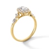 Thumbnail Image 3 of 1 CT. T.W. Oval Diamond Frame Engagement Ring in 14K Gold