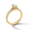 Thumbnail Image 3 of 1 CT. T.W. Oval Diamond Bridal Set in 14K Gold