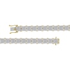 Thumbnail Image 2 of 1-3/4 CT. T.W. Multi-Diamond Grid Pattern Link Bracelet in 10K Gold - 8.5"