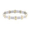 Thumbnail Image 1 of 1 CT. T.W Flat Link Bracelet in 10K Two-Tone Gold - 8.5"