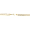 Thumbnail Image 3 of 1/5 CT. T.W. Diamond Cross Plaque Miami Cuban Curb Chain Bracelet in 10K Gold - 8.5"