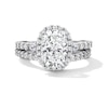 Thumbnail Image 4 of Enchanted Disney Cinderella 4.23 CT. T.W. Cushion Certified Lab-Grown Diamond Bridal Set in 14K White Gold (F/VS2)