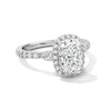 Thumbnail Image 5 of Enchanted Disney Cinderella 4.23 CT. T.W. Cushion Certified Lab-Grown Diamond Bridal Set in 14K White Gold (F/VS2)