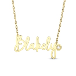 1/20 CT. T.W. Certified Lab-Grown Diamond Name Necklace (F/VS2) (1 Name)
