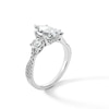 Thumbnail Image 3 of 2-3/4 CT. T.W. Pear-Shaped Certified Lab-Grown Diamond Three-Stone Engagement Ring in Platinum (F/SI2)
