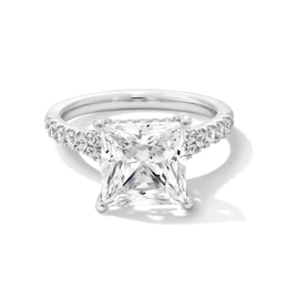 4-1/2 CT. T.W. Certified Princess-Cut Lab-Grown Diamond Engagement Ring in Platinum (F/SI2)