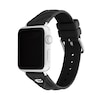 Thumbnail Image 2 of Ladies' Coach Apple Watch Straps Black Interchangeable Replacement Band Smart Watch Attachment (Model: 14700310)