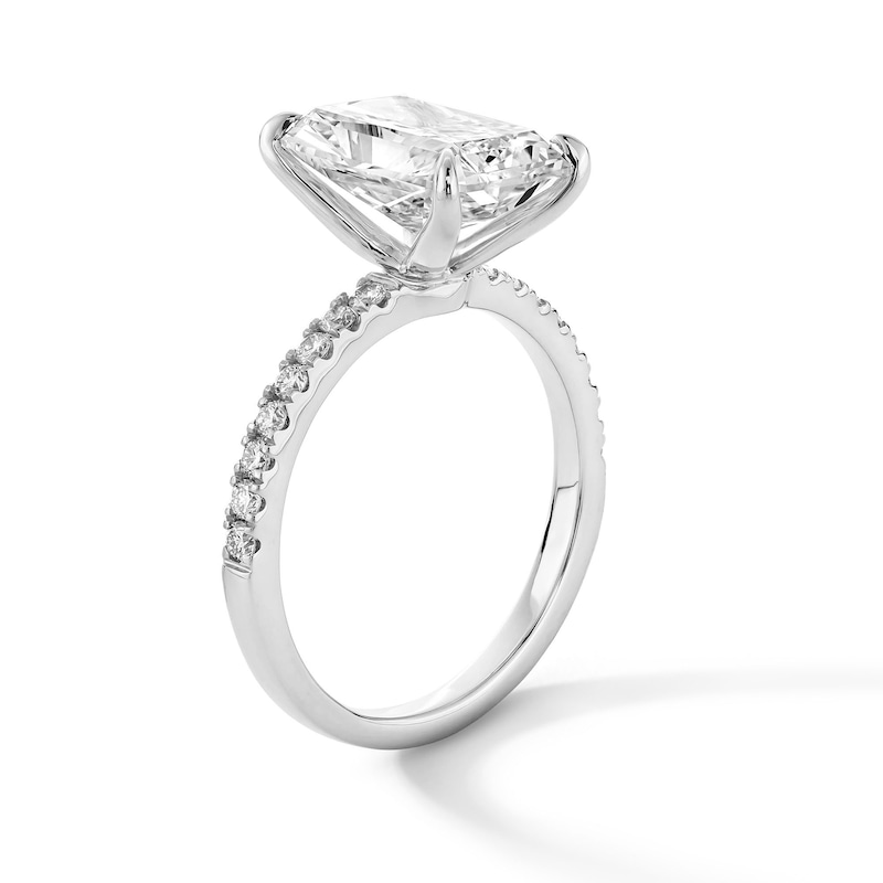 Main Image 3 of 4.23 CT. T.W. Radiant-Cut Certified Lab-Grown Diamond Engagement Ring in Platinum (F/VS2)