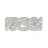 Thumbnail Image 2 of 1/3 CT. T.W. Diamond Chain Link Fashion Ring in Sterling Silver