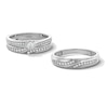 Thumbnail Image 1 of 1/2 CT. T.W. Certified Lab-Grown Diamond Bypass Wedding Ensemble in 10K White Gold (F/SI2)