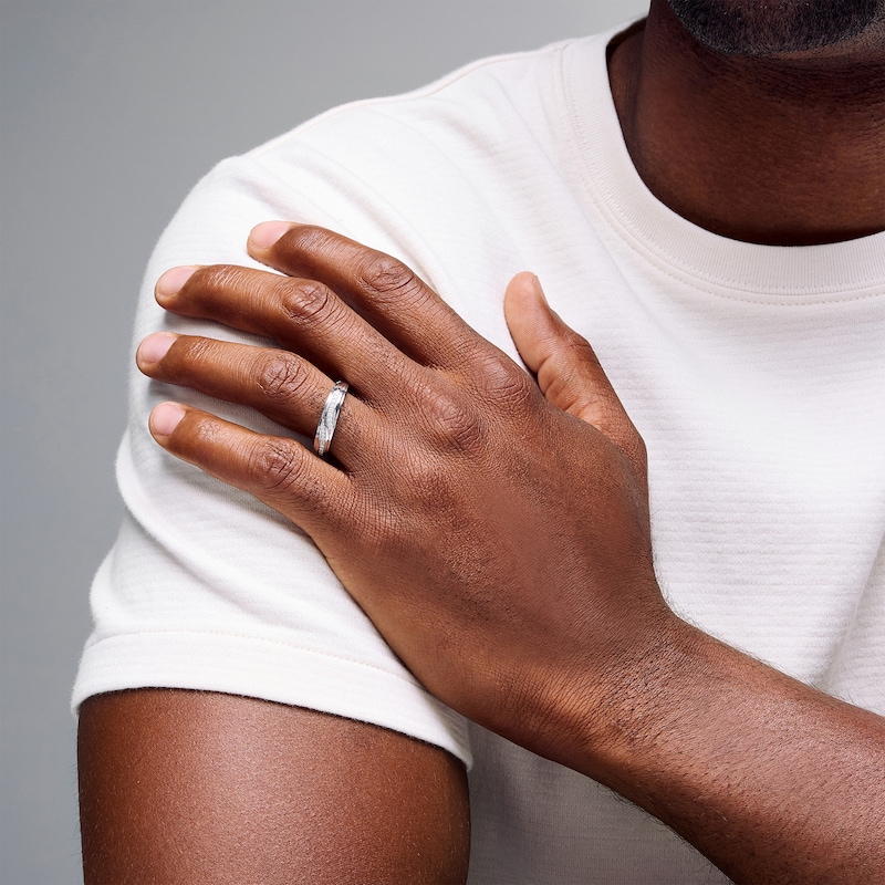 Main Image 3 of 1/2 CT. T.W. Certified Lab-Grown Diamond Bypass Wedding Ensemble in 10K White Gold (F/SI2)