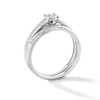 Thumbnail Image 4 of 1/2 CT. T.W. Certified Lab-Grown Diamond Bypass Wedding Ensemble in 10K White Gold (F/SI2)