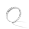 Thumbnail Image 5 of 1/2 CT. T.W. Certified Lab-Grown Diamond Bypass Wedding Ensemble in 10K White Gold (F/SI2)