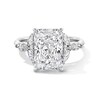 Thumbnail Image 1 of 4-5/8 CT. Radiant-Cut Certified Lab-Grown Diamond Engagement Ring in 14K White Gold (F/VS2)