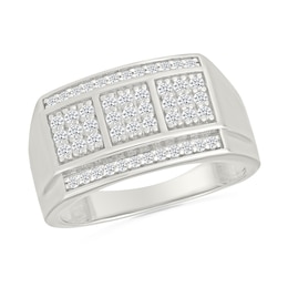5/8 CT. T.W. Multi-Diamond Fashion Ring in Sterling Silver