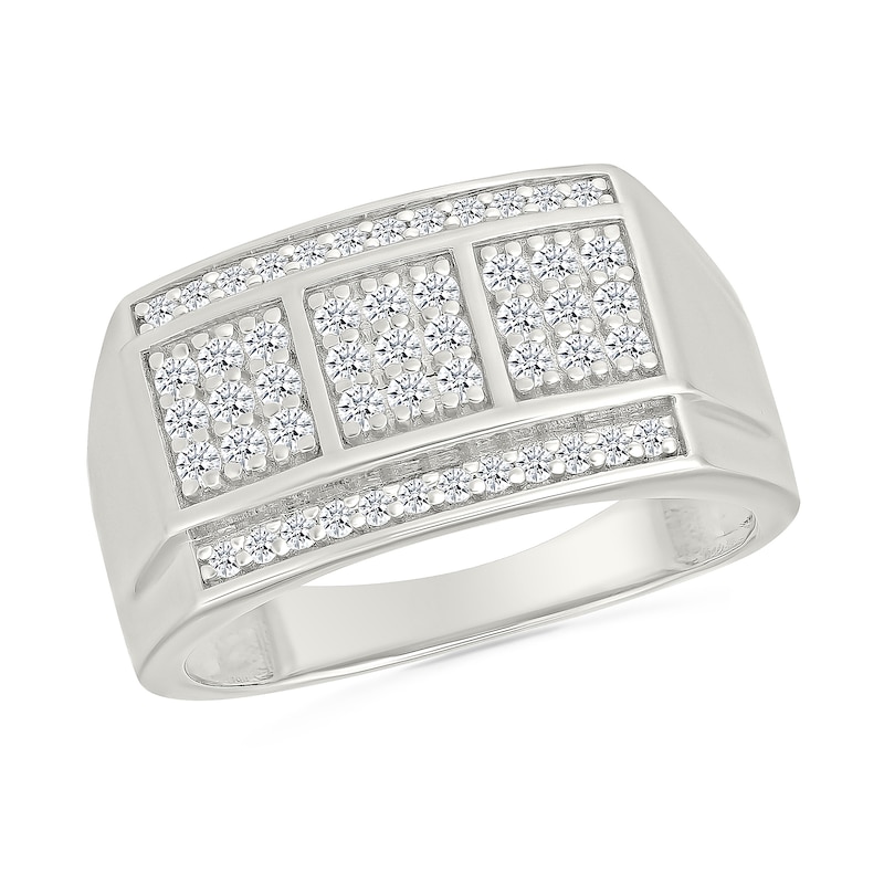 Main Image 1 of 5/8 CT. T.W. Multi-Diamond Fashion Ring in Sterling Silver