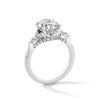 Thumbnail Image 3 of 3-1/2 CT. T.W. Oval Certified Lab-Grown Diamond Hidden Halo Engagement Ring in 14K White Gold (F/VS2)