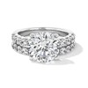 Thumbnail Image 1 of 5-1/2 CT. T.W. Certified Lab-Grown Diamond Hidden-Frame Bridal Set in 14K White Gold (F/VS2)