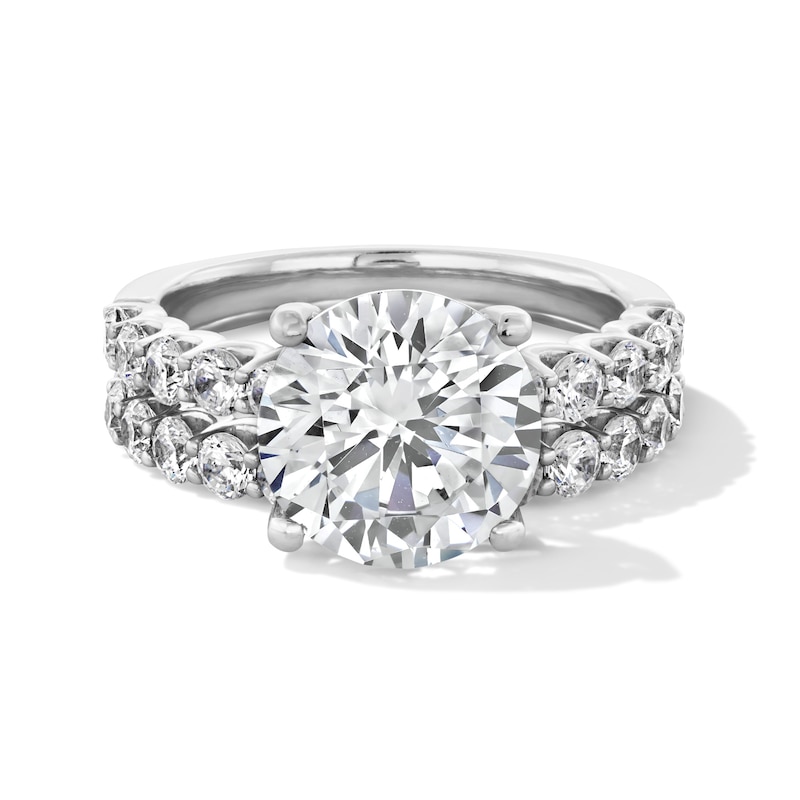 Main Image 1 of 5-1/2 CT. T.W. Certified Lab-Grown Diamond Hidden-Frame Bridal Set in 14K White Gold (F/VS2)
