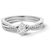 Thumbnail Image 1 of 1/2 CT. T.W. Pear-Shaped Diamond Bridal Set in 14K White Gold