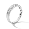 Thumbnail Image 5 of 1-1/3 CT. T.W. Princess-Cut Certified Lab-Grown Diamond Wedding Ensemble in 10K White Gold (F/SI2)