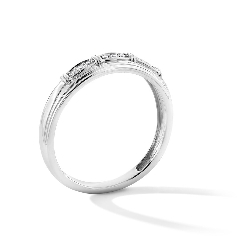 Main Image 5 of 1/3 CT. T.W. Certified Lab-Grown Diamond Frame Bridal Set in 10K White Gold (F/SI2)