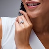 Thumbnail Image 2 of 2 CT. T.W. Marquise-Cut Certified Lab-Grown Diamond Hidden-Frame Bridal Set in 14K White Gold (F/VS2)