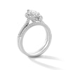 Thumbnail Image 2 of 2 CT. T.W. Marquise-Cut Certified Lab-Grown Diamond Hidden-Frame Bridal Set in 14K White Gold (F/VS2)