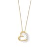 Thumbnail Image 1 of 1/2 CT. T.W. Certified Lab-Grown Diamond Tilted Heart Three-Stone Pendant in Sterling Silver with 10K Gold Plate (F/VS2)